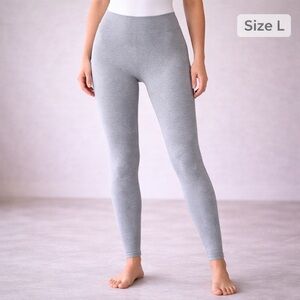 NUX High-Waisted Leggings – Size L – Heather Gray